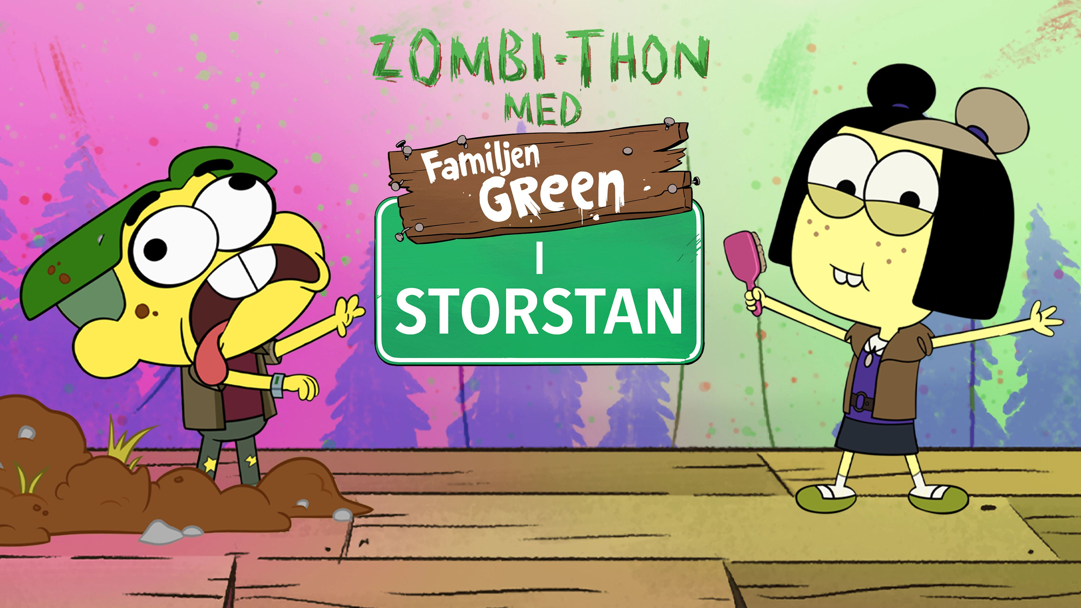 Zombi-Thon med Familjen Green i storstan