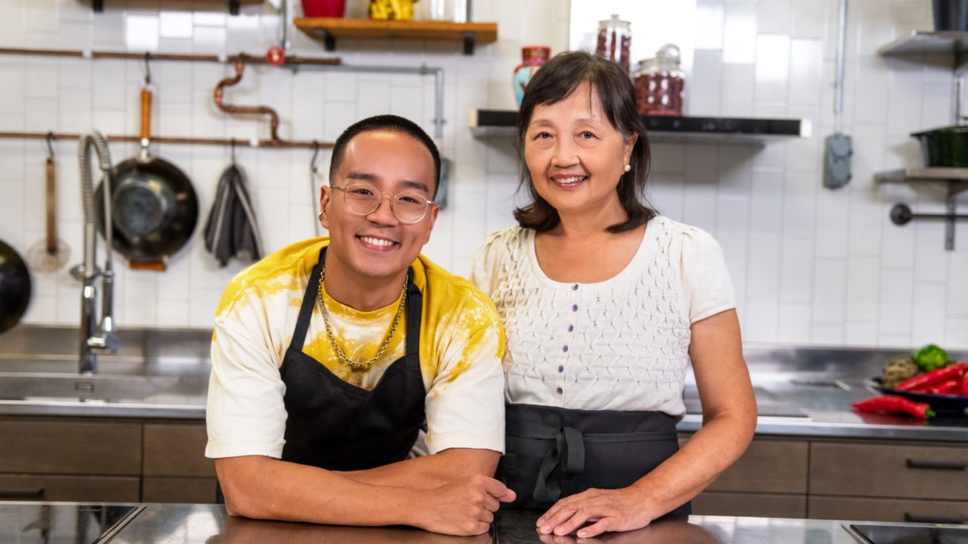 Mamma og Jimmy Guo