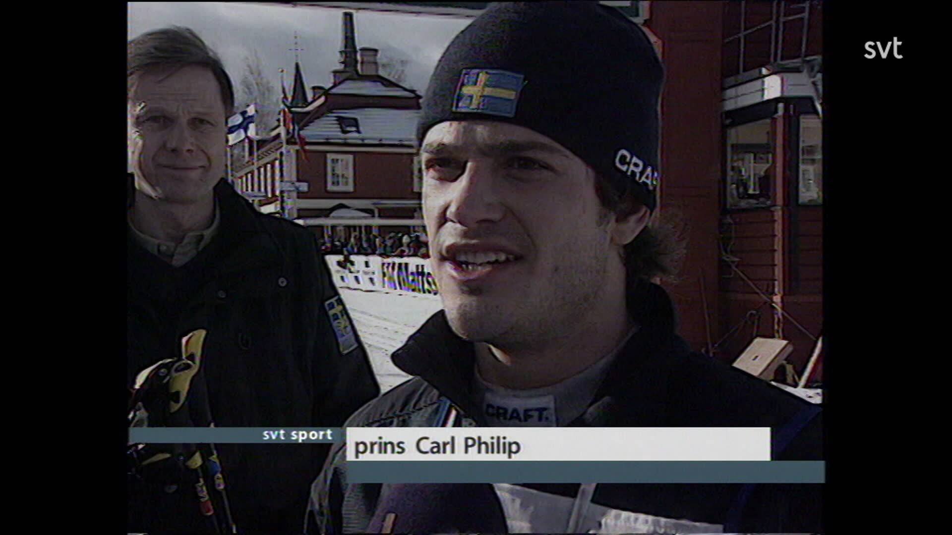100. Prins Carl Philip i Vasaloppets Öppet spår