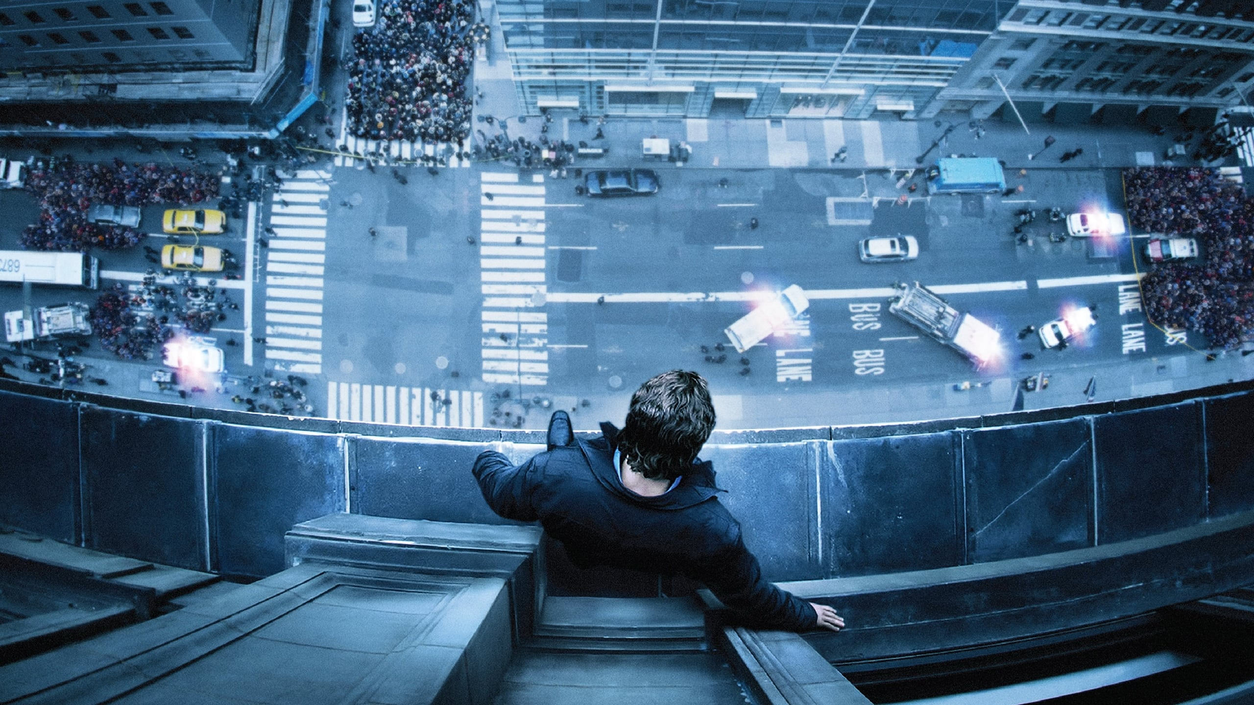 Man on a ledge
