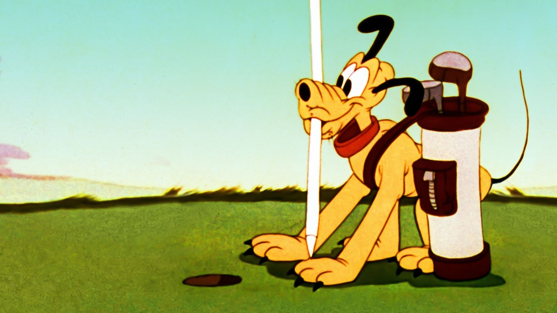 Musse Pigg spelar golf