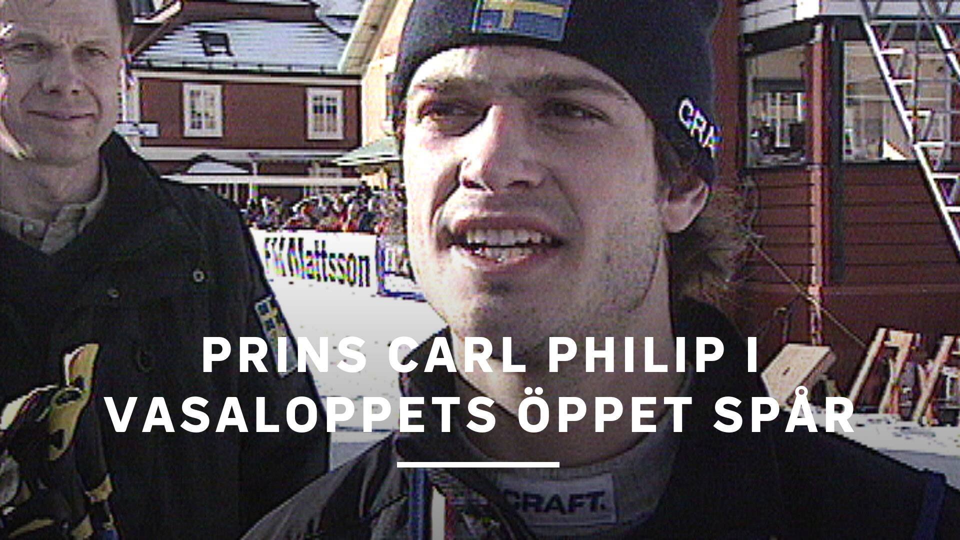 Prins Carl Philip i Vasaloppets Öppet spår