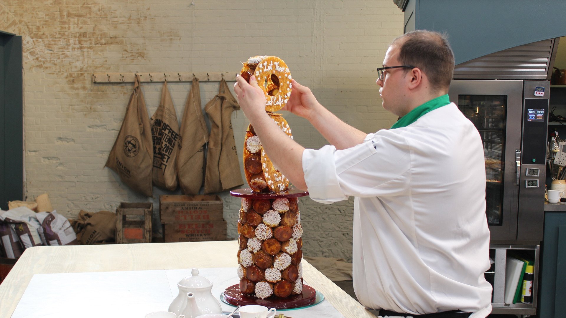 2. Layered Slices & Croquembouche