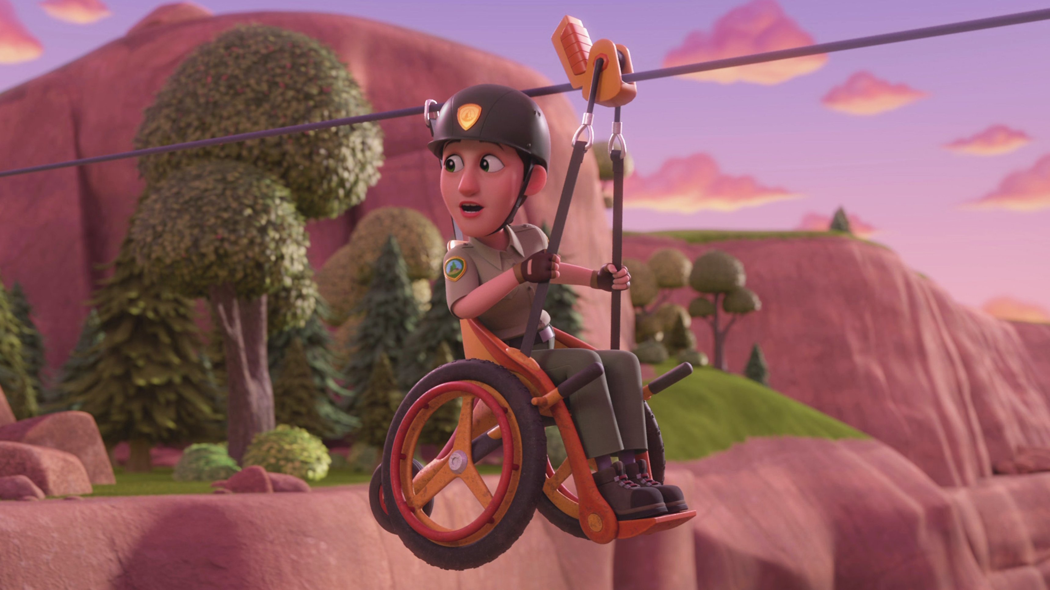 17. Gänget bygger ett observatorium; Gänget bygger en linbana