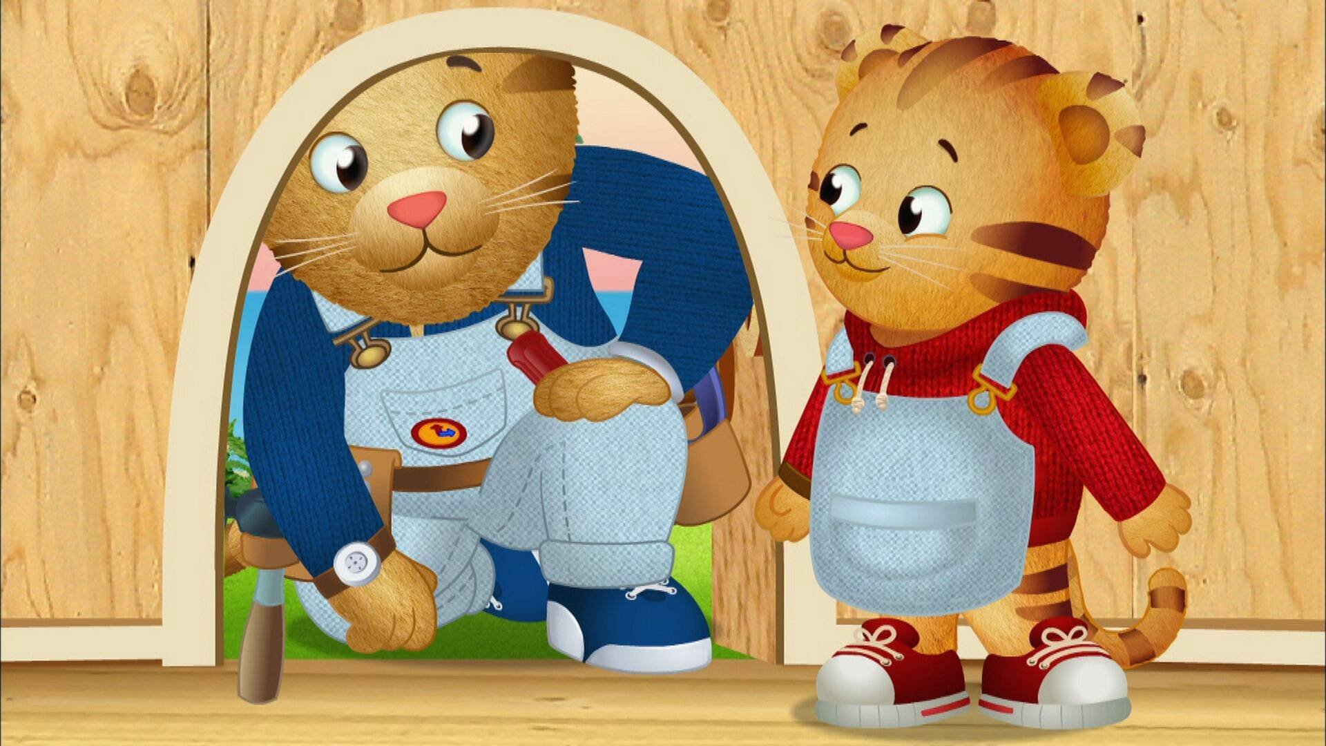 12. Daniel är tillräckligt stor för att hjälpa pappa