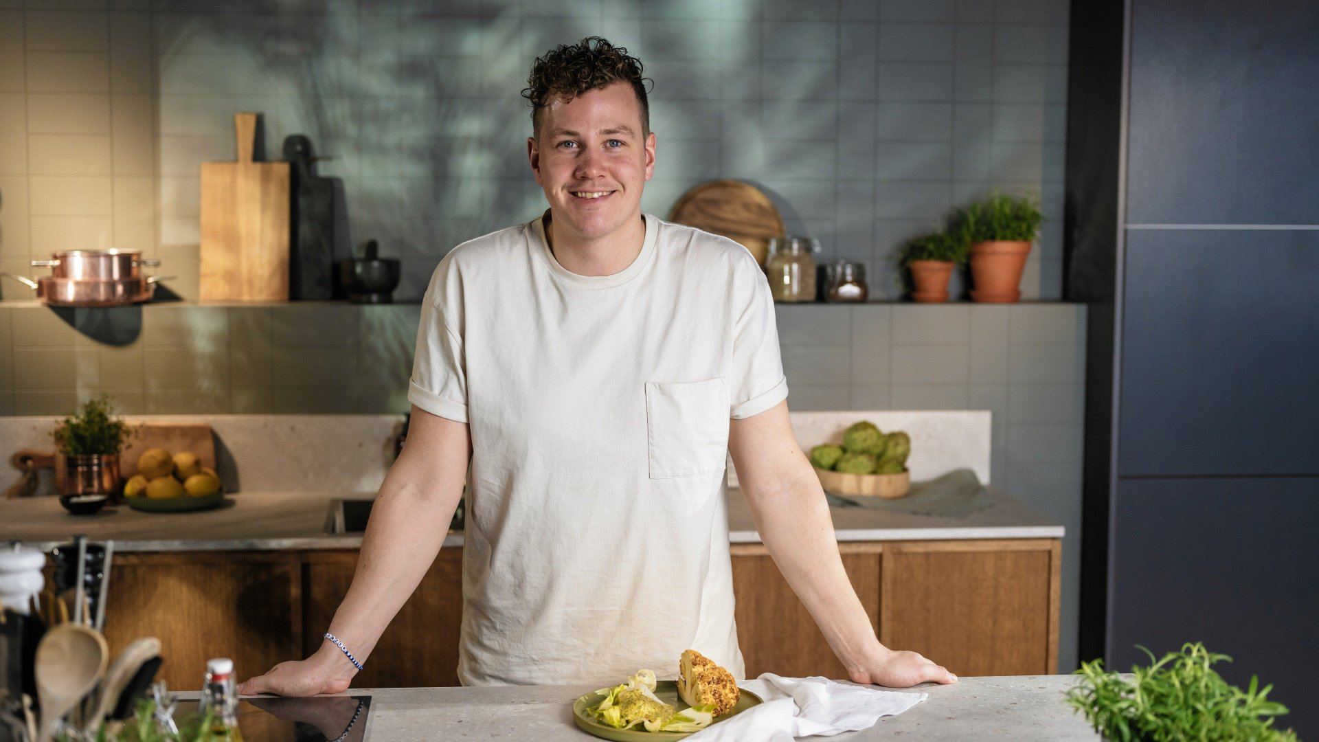 1. Bakad torskrygg med örthollandaise