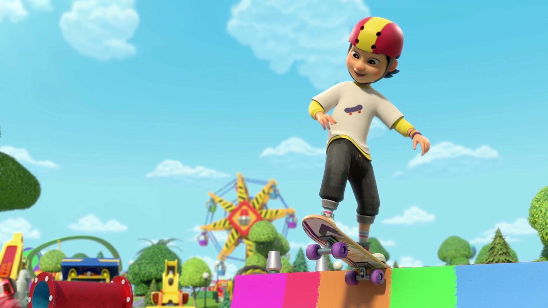 10. Gänget bygger en jätte-skateboard