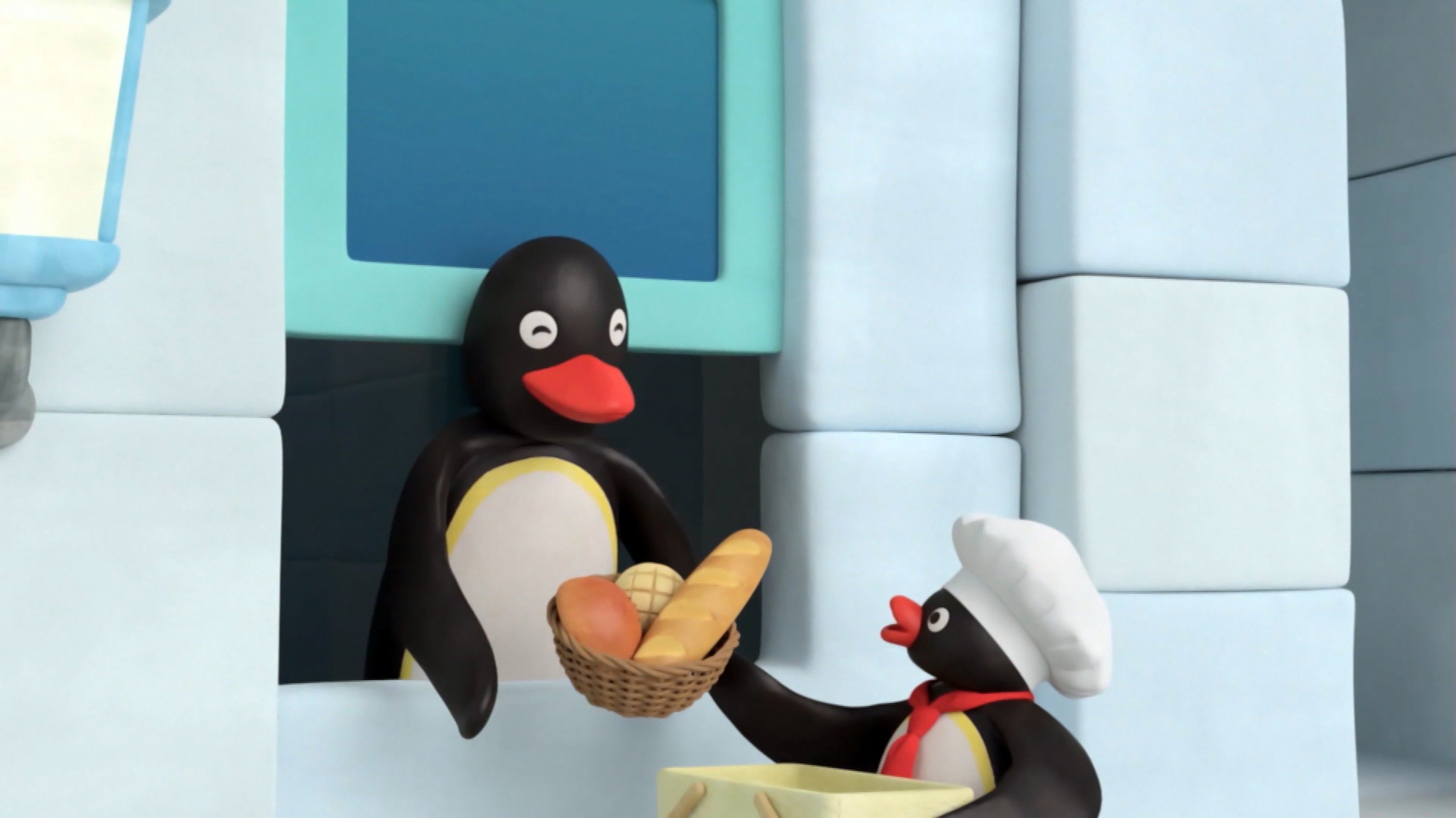 6. Pingu levererar mat