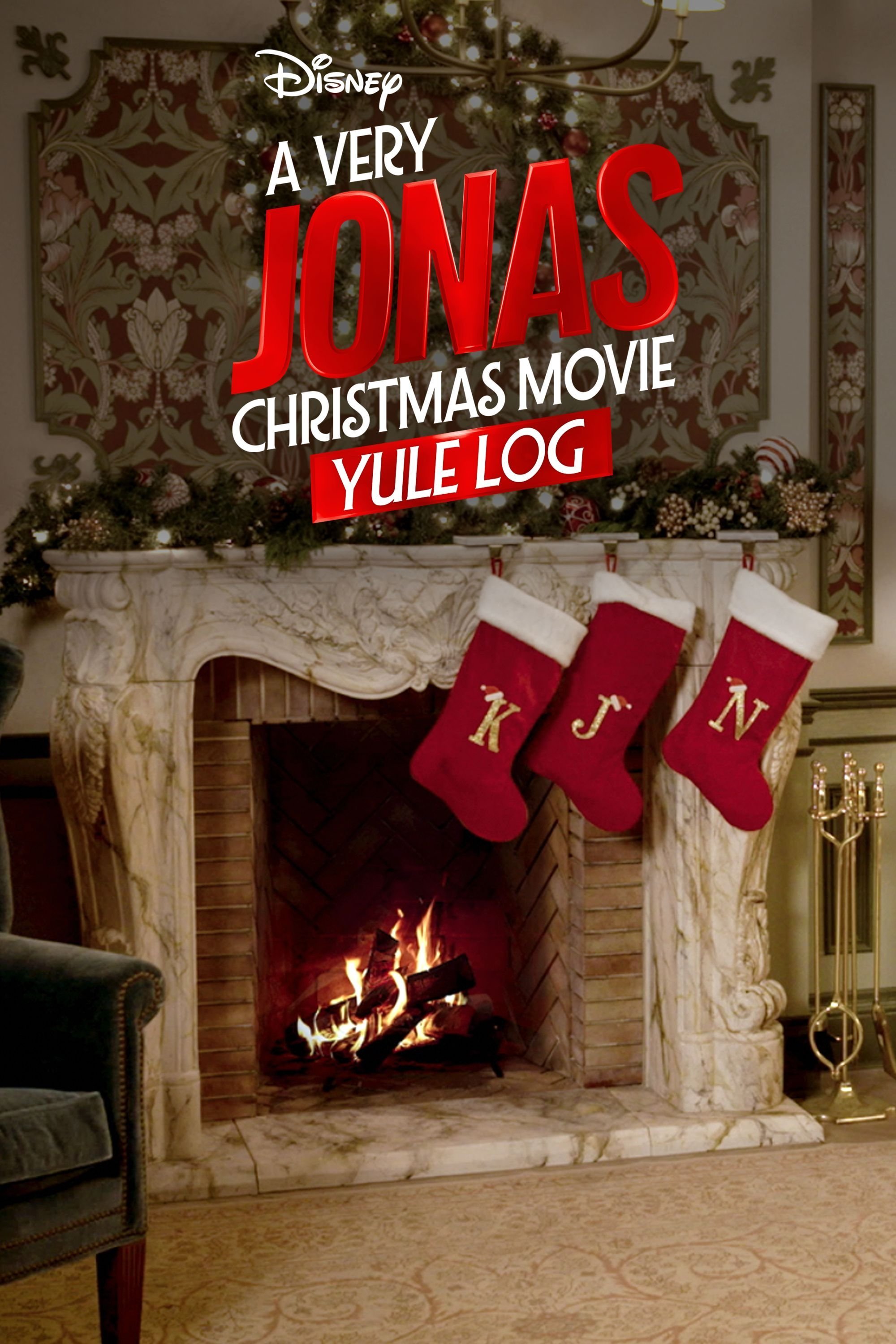 A Very Jonas Christmas Movie Yule Log